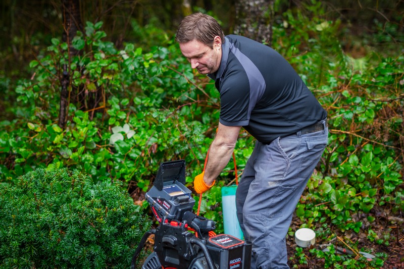 Accessible residential sewer cleanout for camera inspection