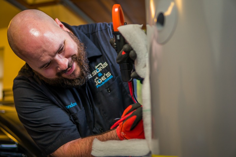 Professional inspection of a residential water heater